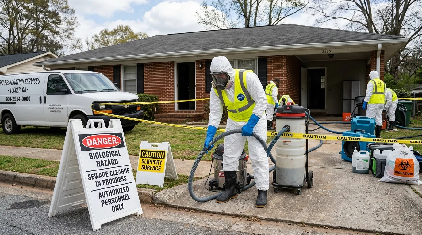 Sewage Backup Cleanup in Dunwoody: What to Do