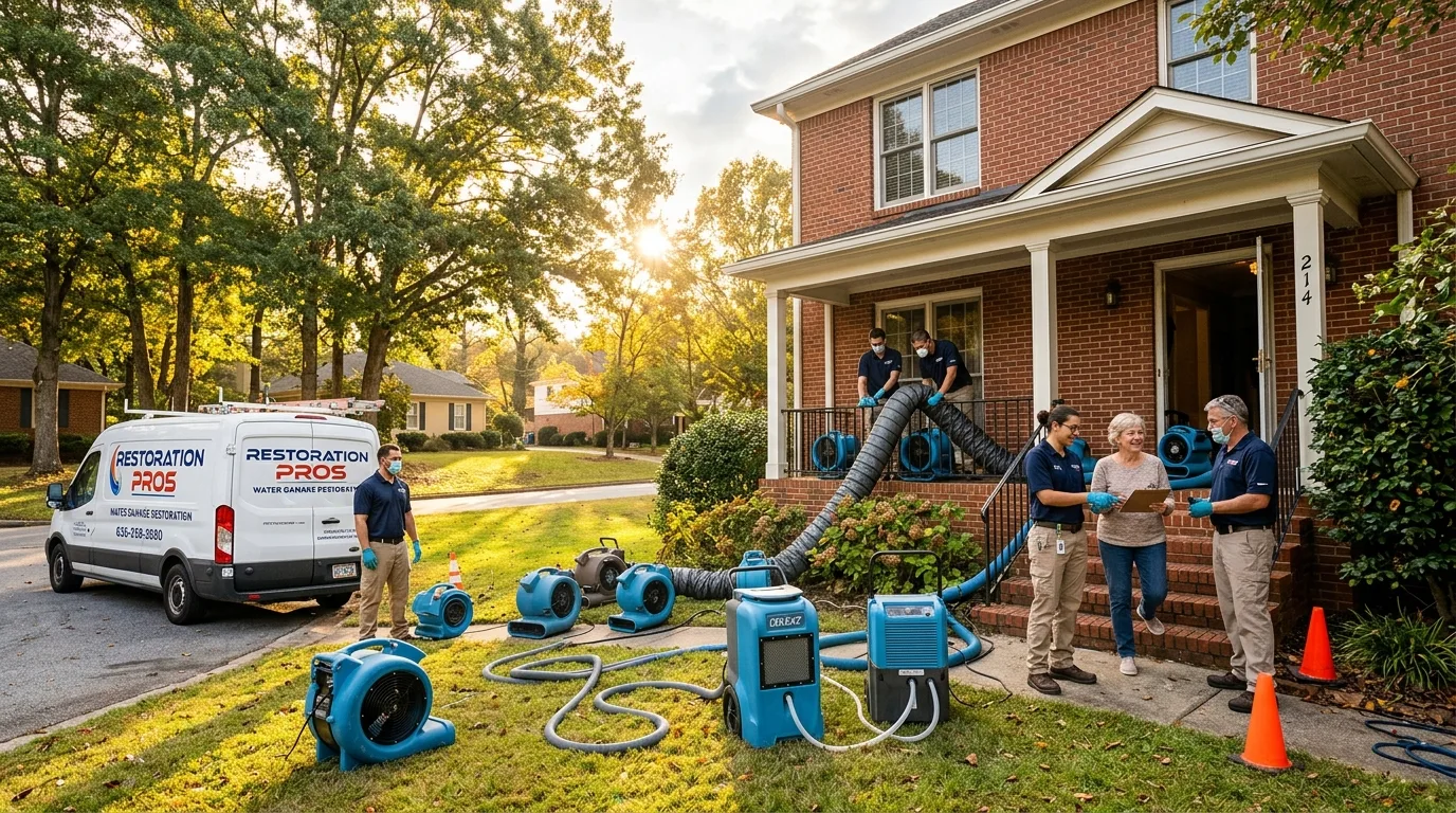 Water damage restoration services in Dunwoody, Georgia